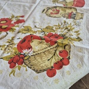 Vintage Square Fruit Basket Tablecloth